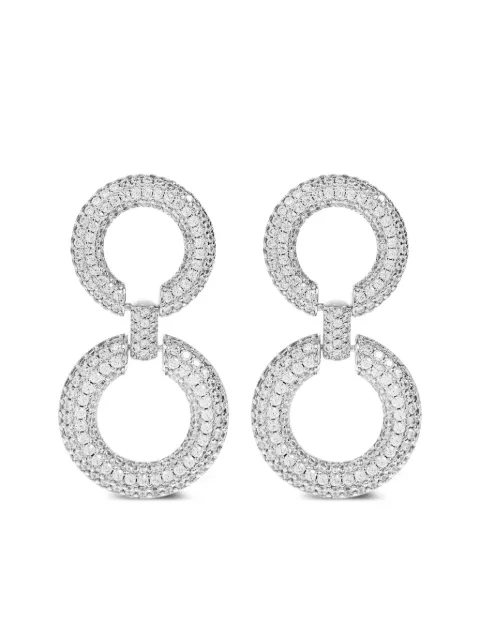 Self-Portrait aretes con detalles de cristal