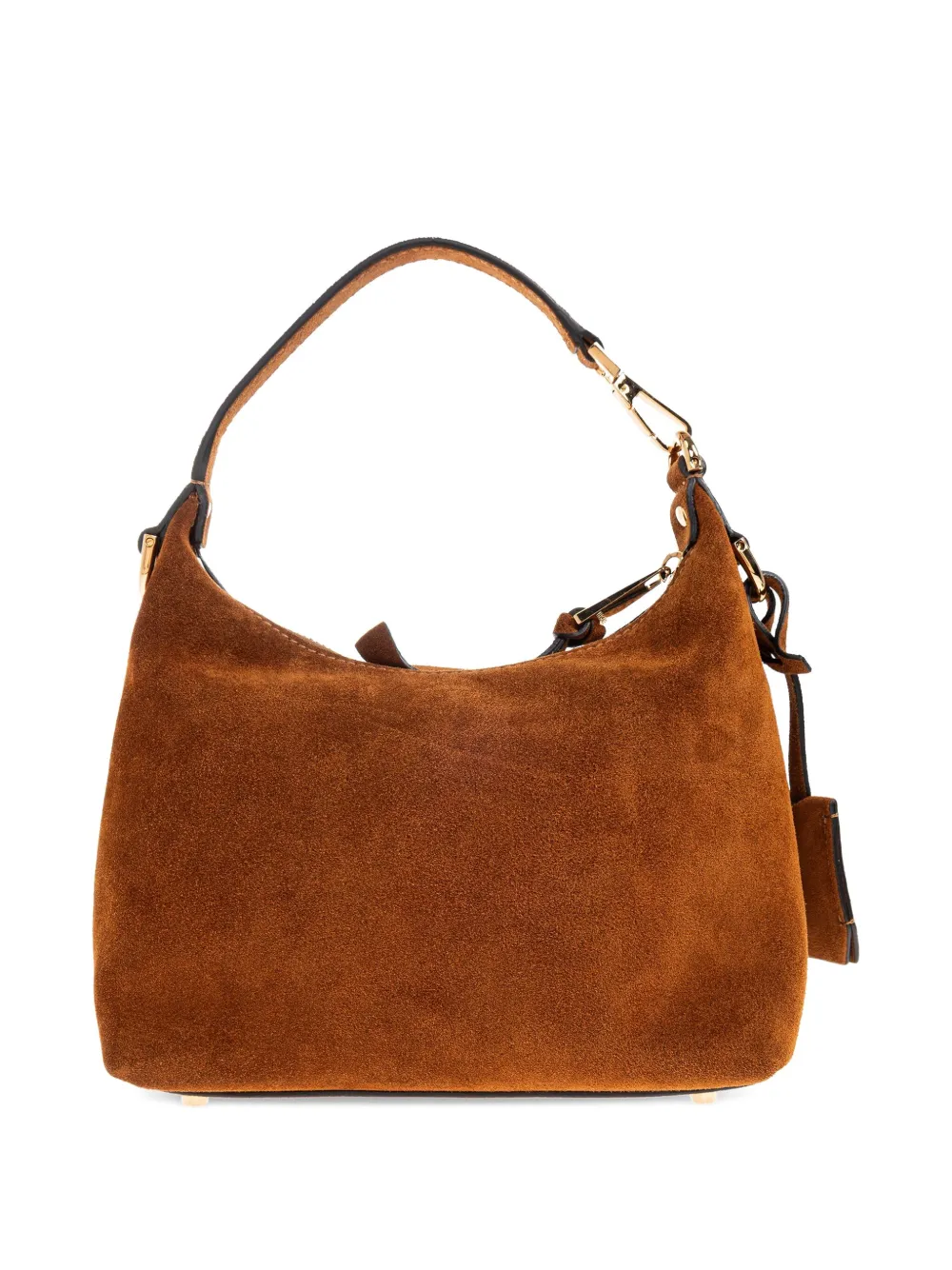 Versace Suède shopper met logo Bruin