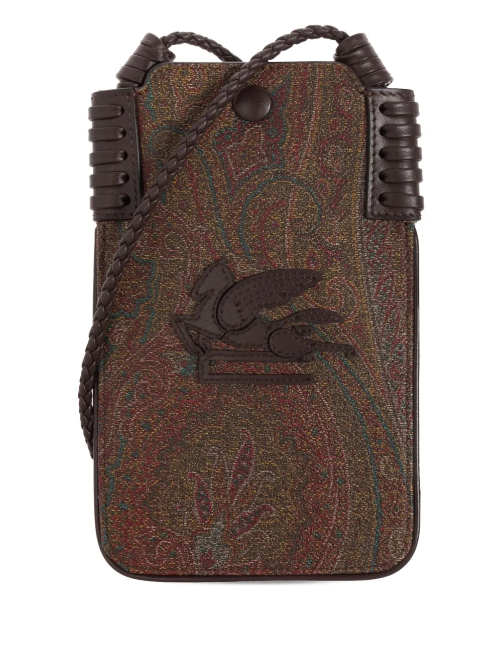 ETRO Telefoontas met paisley-print Bruin