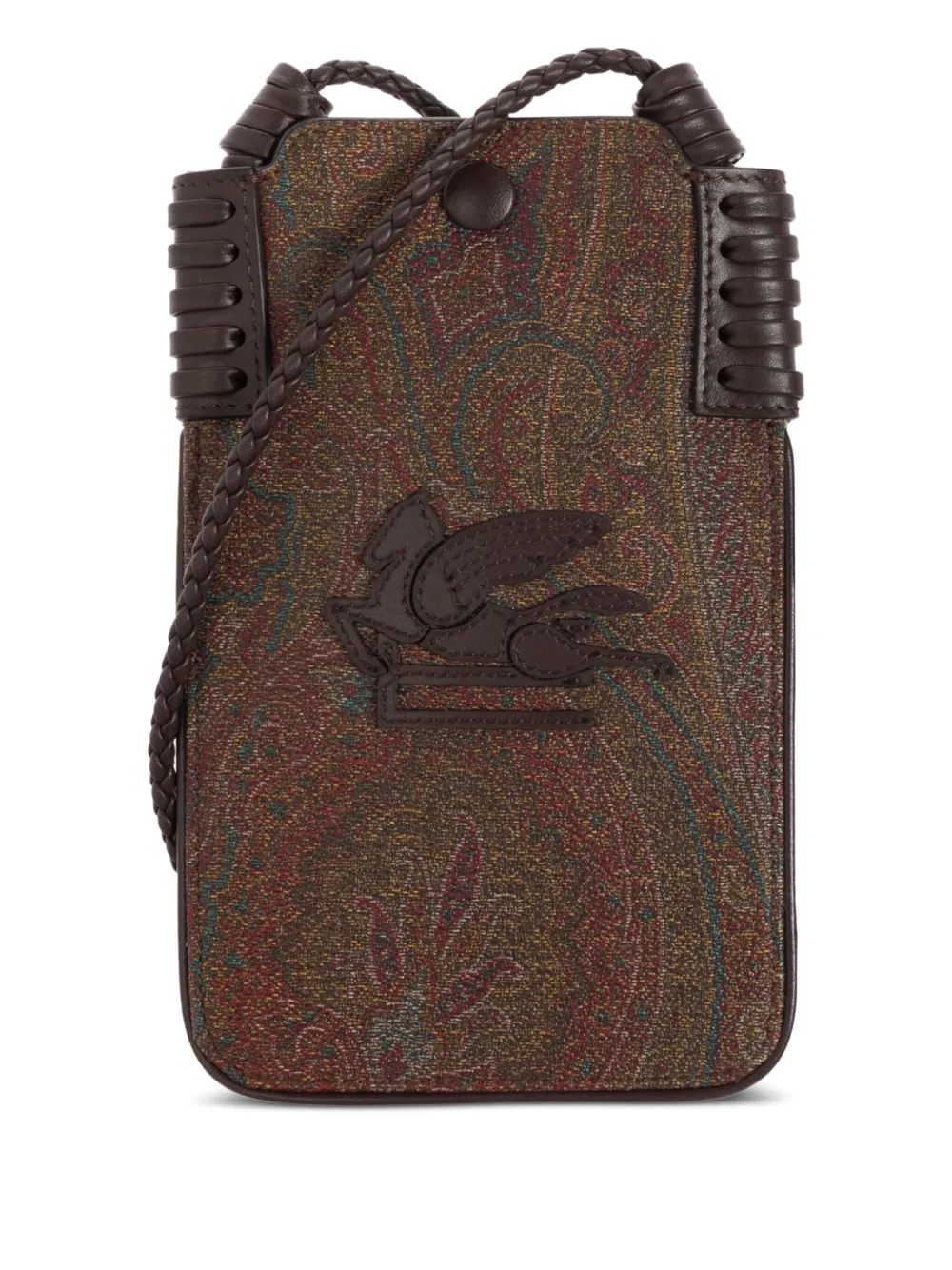 ETRO Telefoontas met paisley-print Bruin