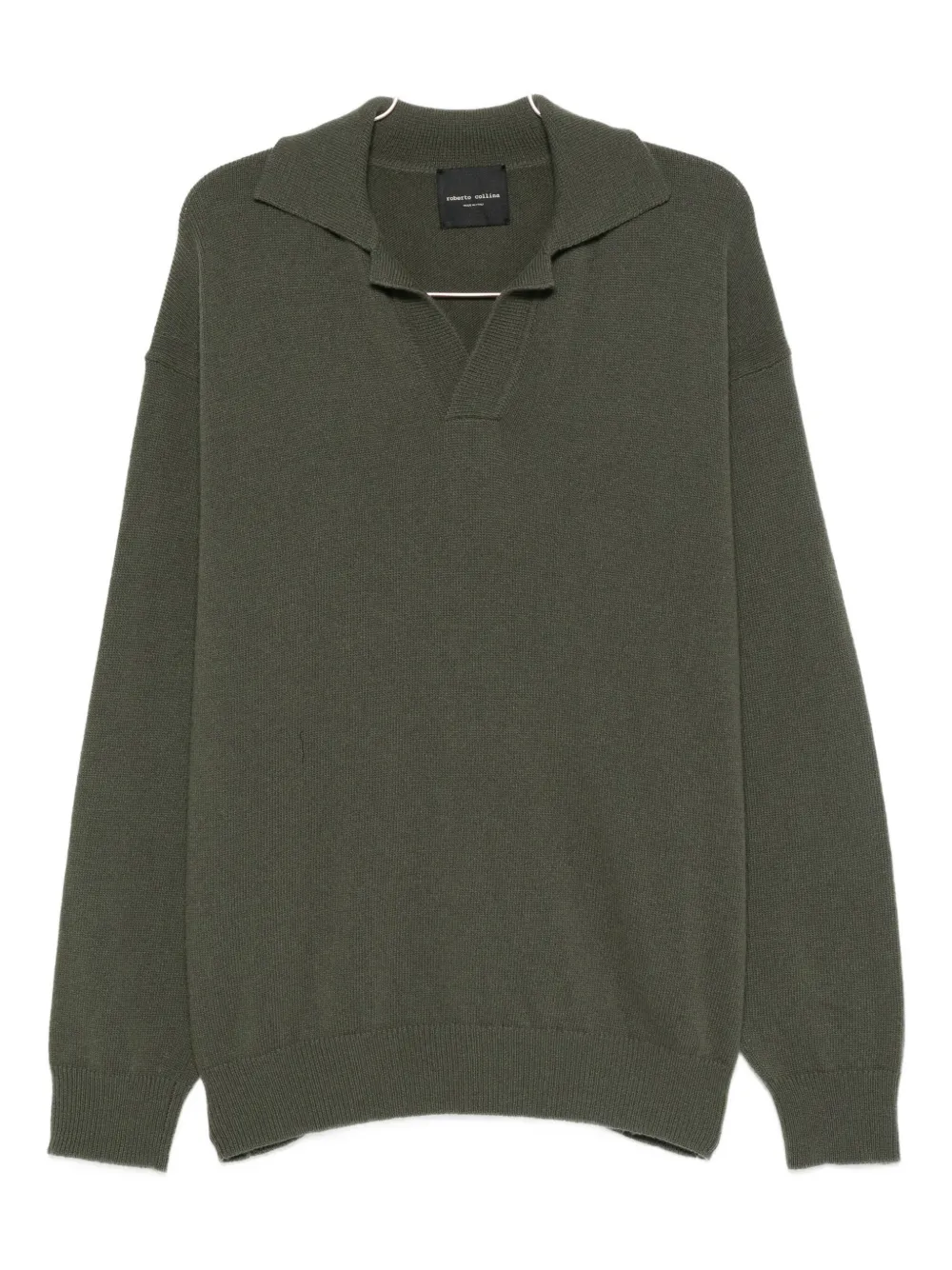 Roberto Collina cashmere-blend polo shirt | Green | Image 1