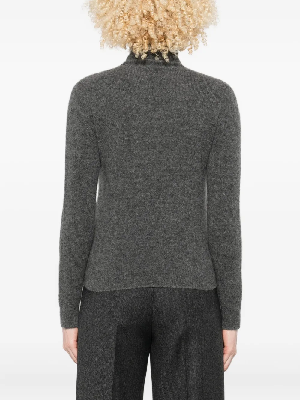 Roberto Collina Turtleneck Sweater In Gray