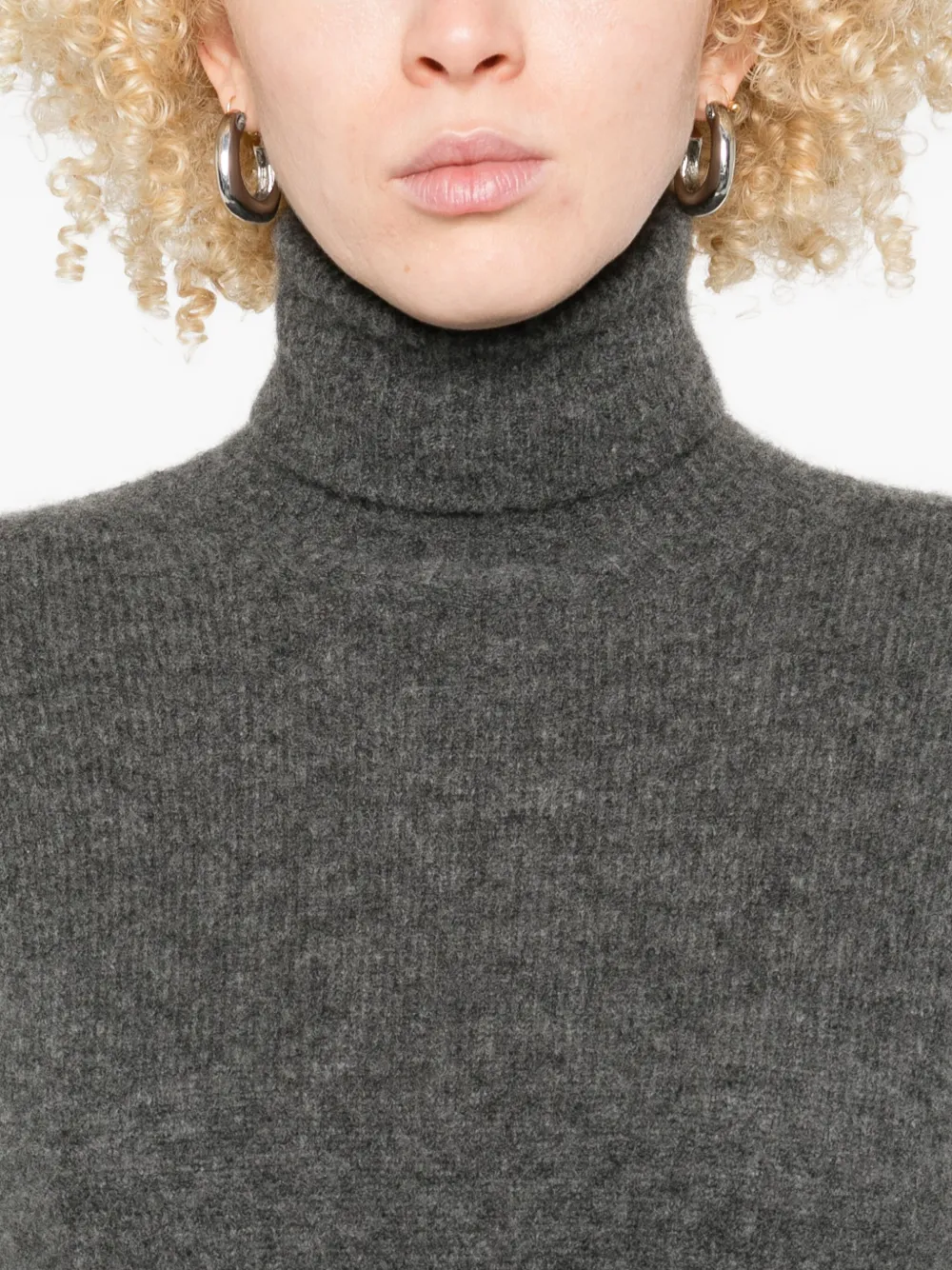 Roberto Collina Turtleneck Sweater In Gray