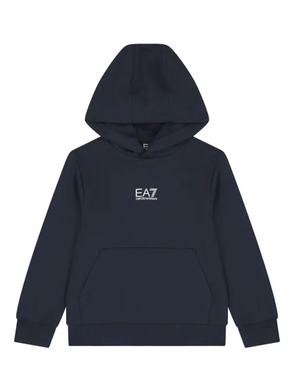 Emporio Armani Kids Sweatshirt Mit Logo-Detail Blau FARFETCH DE