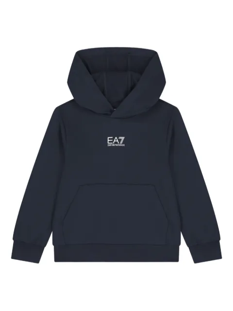 Emporio Armani Kids logo-detail hooded sweatshirt