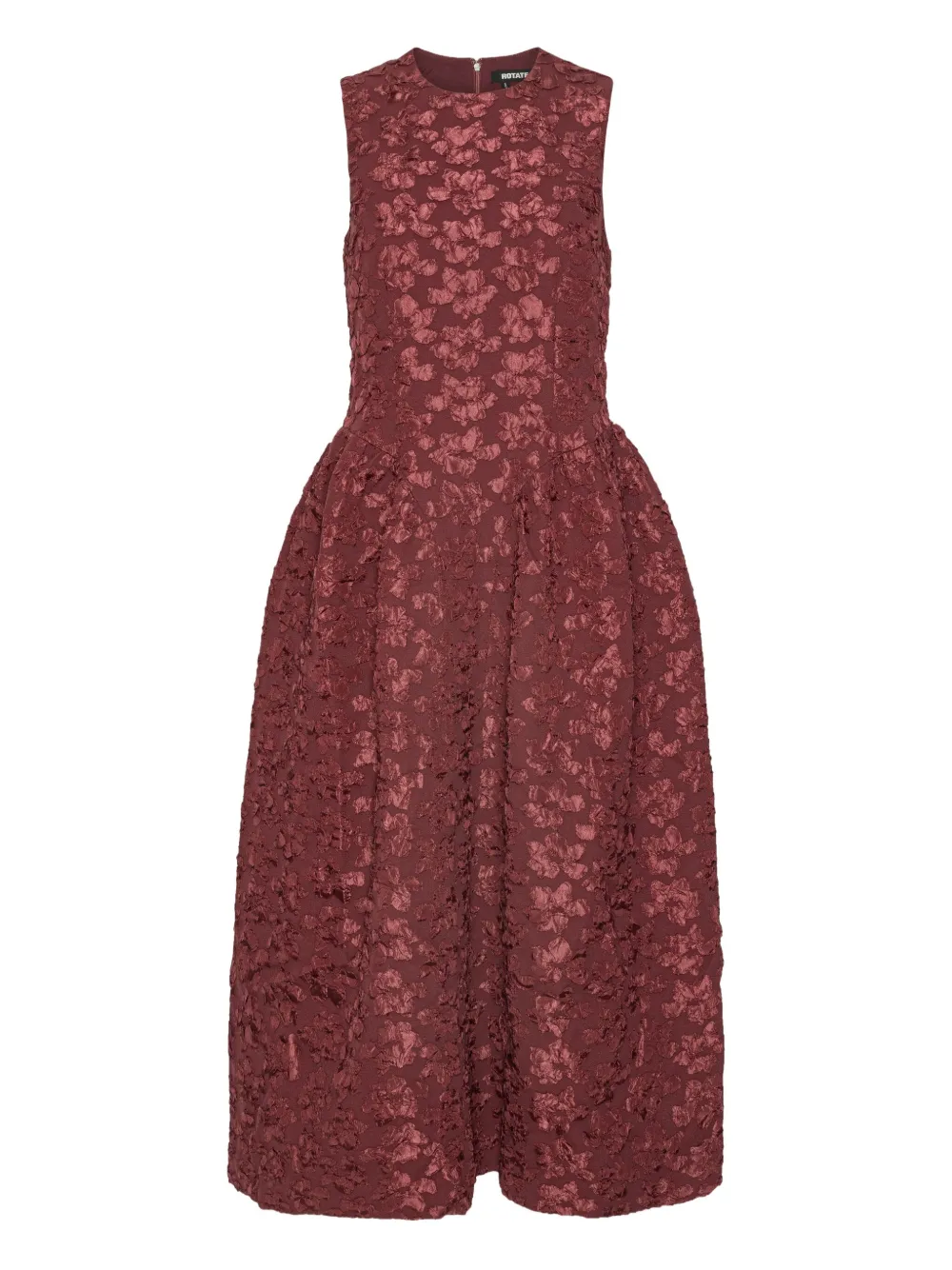 ROTATE BIRGER CHRISTENSEN flower-embellishment midi dress | Red | Image 1