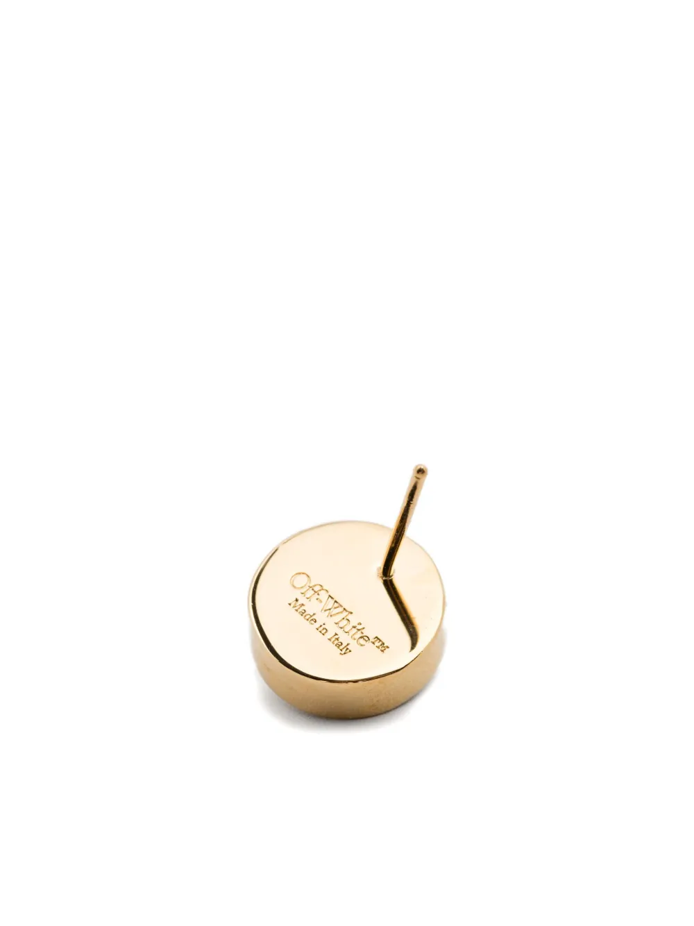 Off-white Arrow Earrings In Gold