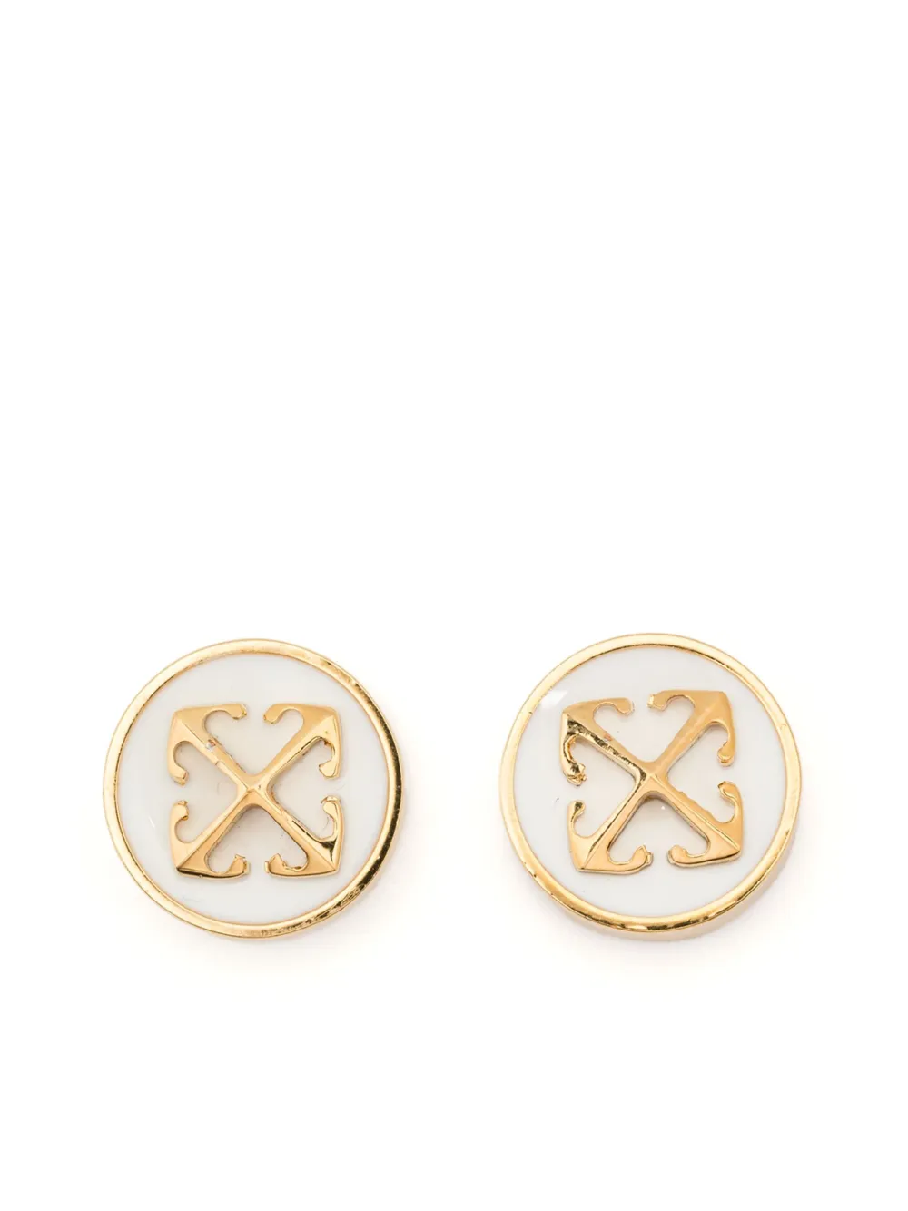 Off-White Arrow earrings | Gold | Image 1