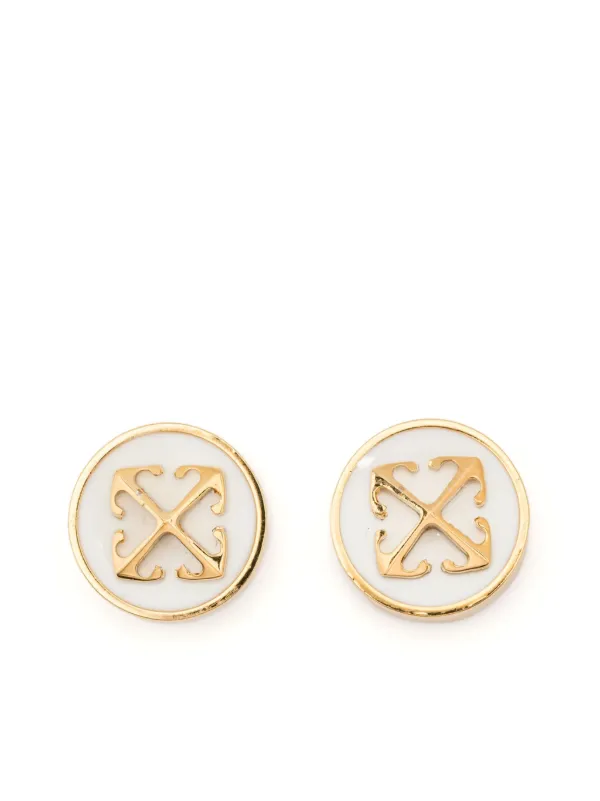 Off-White / アロー ピアス Off-White アロー シングルピアス | ブラック | FARFETCH JP