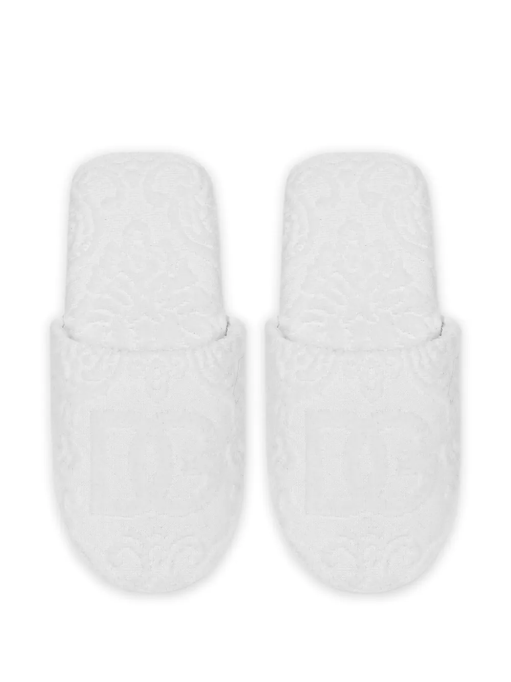 Dolce 
Gabbana Casa jacquard logo slippers U0011