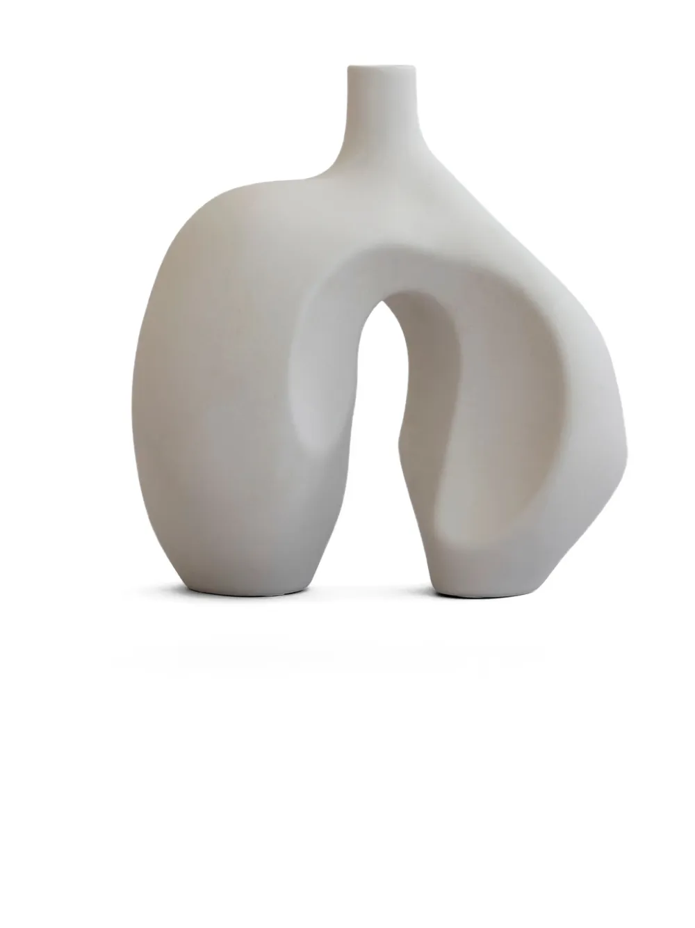 101 Copenhagen small Ni abstract-shape vase (30cm x 22cm) | White | Image 1