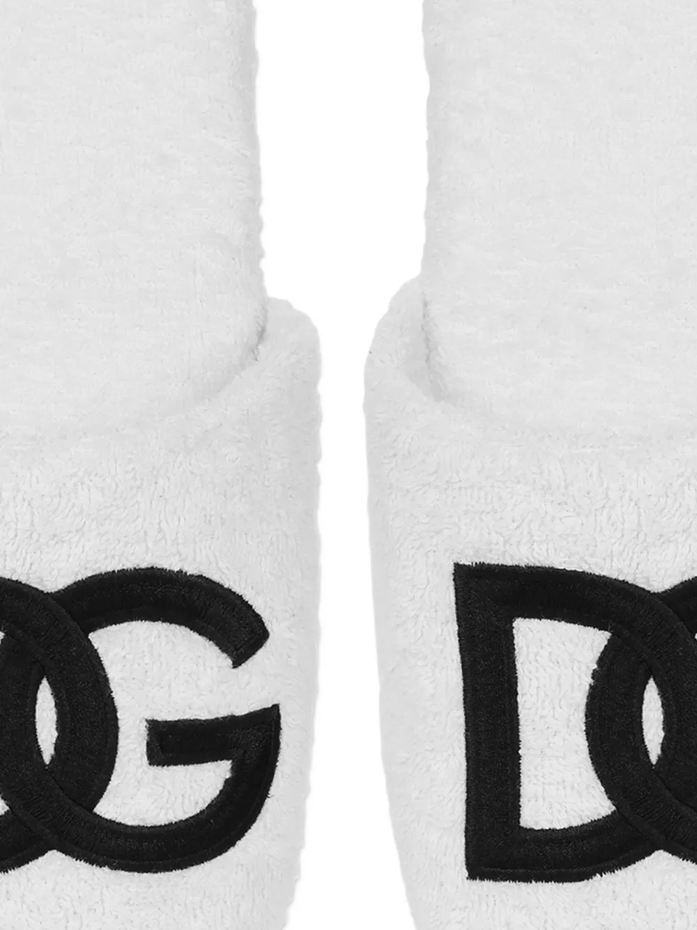 Dolce 
Gabbana Casa logo-embroidered slippers White