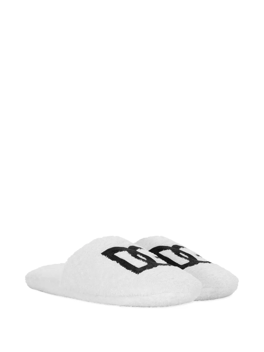 Dolce 
Gabbana Casa logo-embroidered slippers White