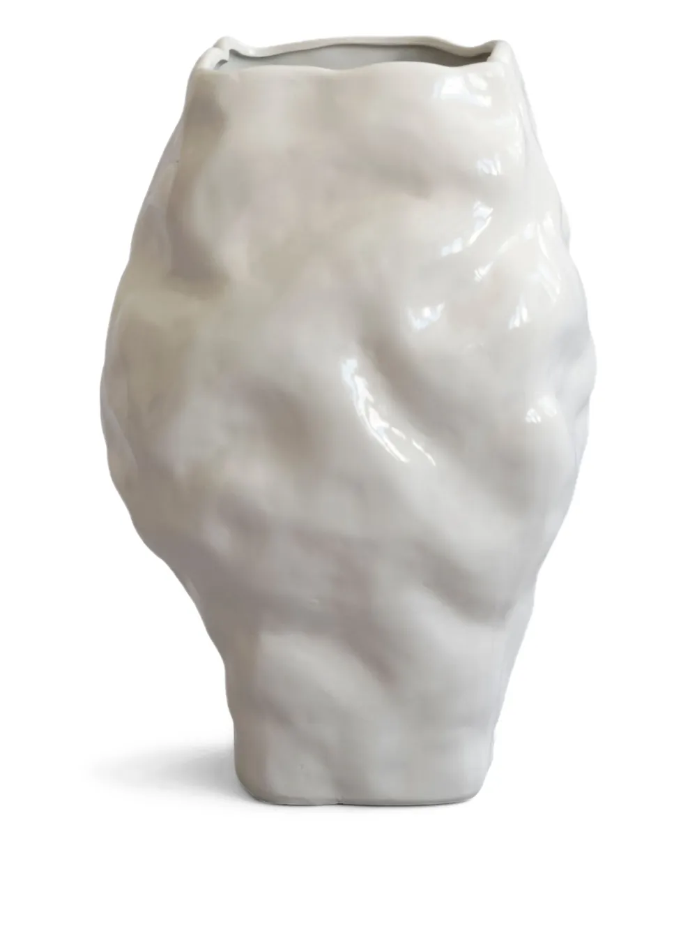 101 Copenhagen Medium Katachi glanzende vaas (35 cm x 22 cm) - Beige