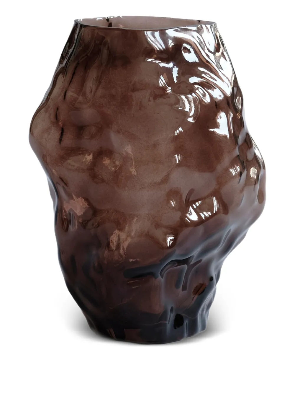 101 Copenhagen medium Katachi glass vase (35cm x 23.6cm) | Brown | Image 1