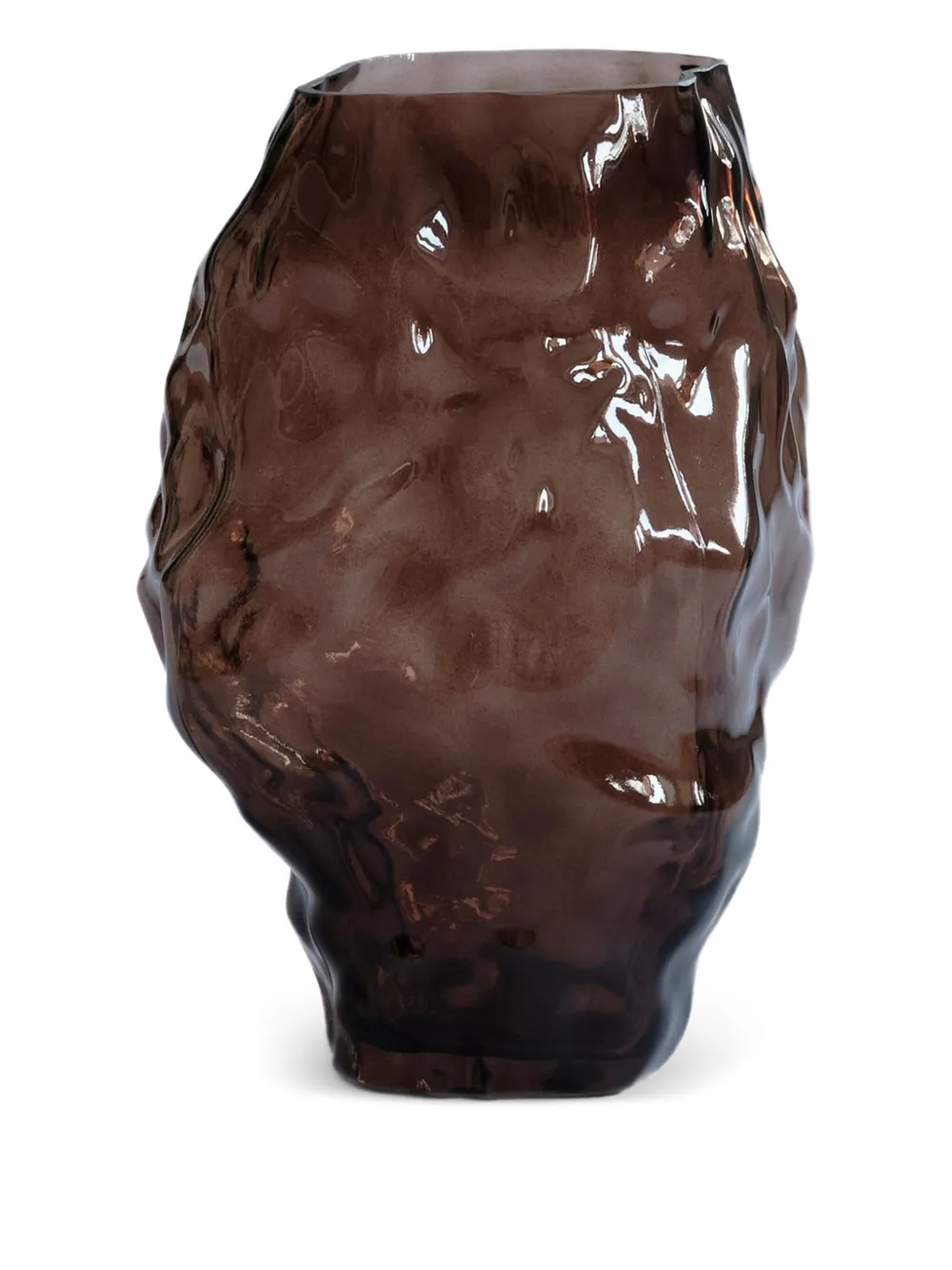 101 Copenhagen medium Katachi glass vase (35cm x 23.6cm) - Bruin