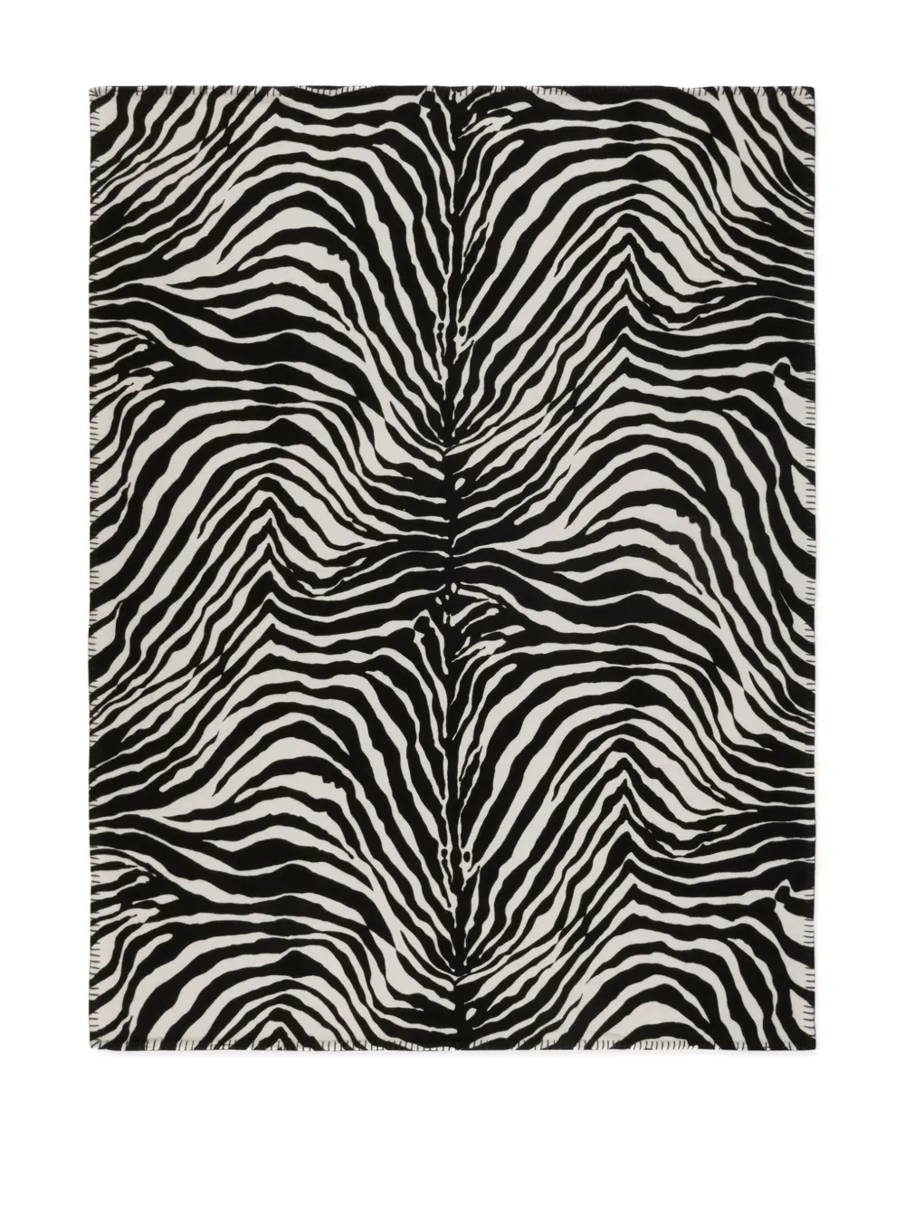 Dolce & Gabbana Casa zebra-print blanket | Black | Image 1