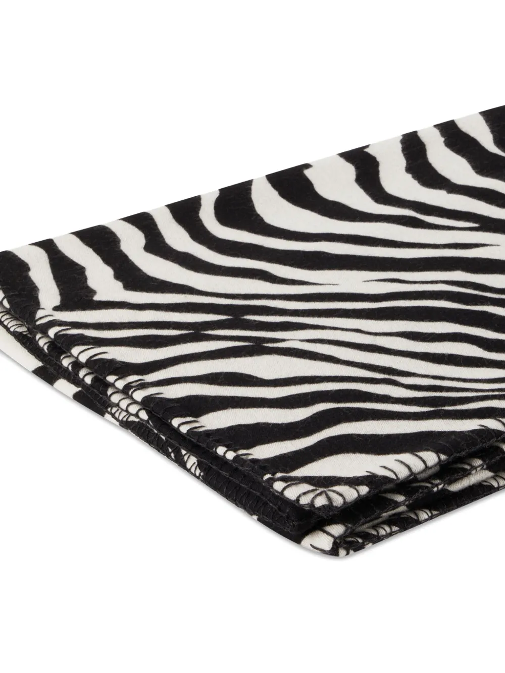 Dolce & Gabbana Casa zebra-print blanket - Zwart