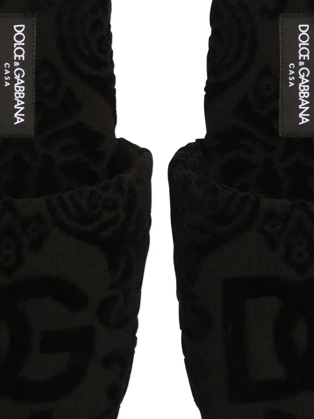 Dolce 
Gabbana Casa logo jacquard slippers U0008