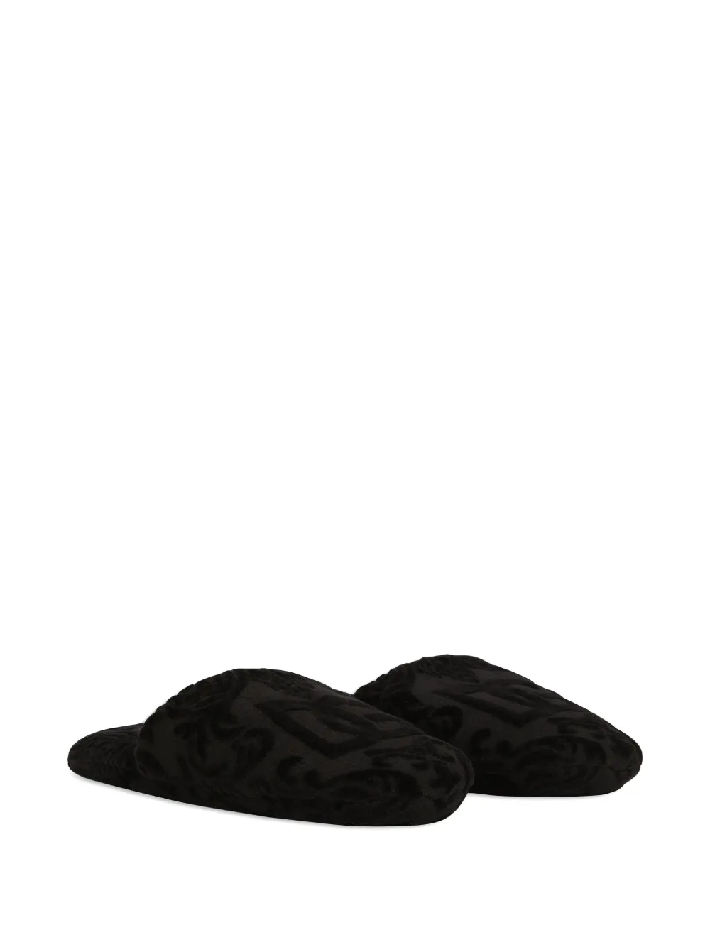 Dolce 
Gabbana Casa logo jacquard slippers U0008