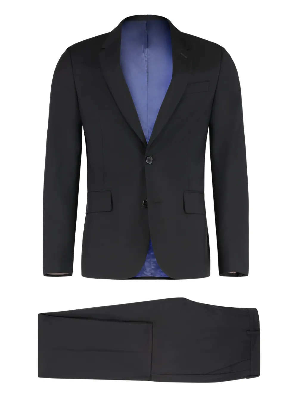 Paul Smith single-breasted wool suit Zwart
