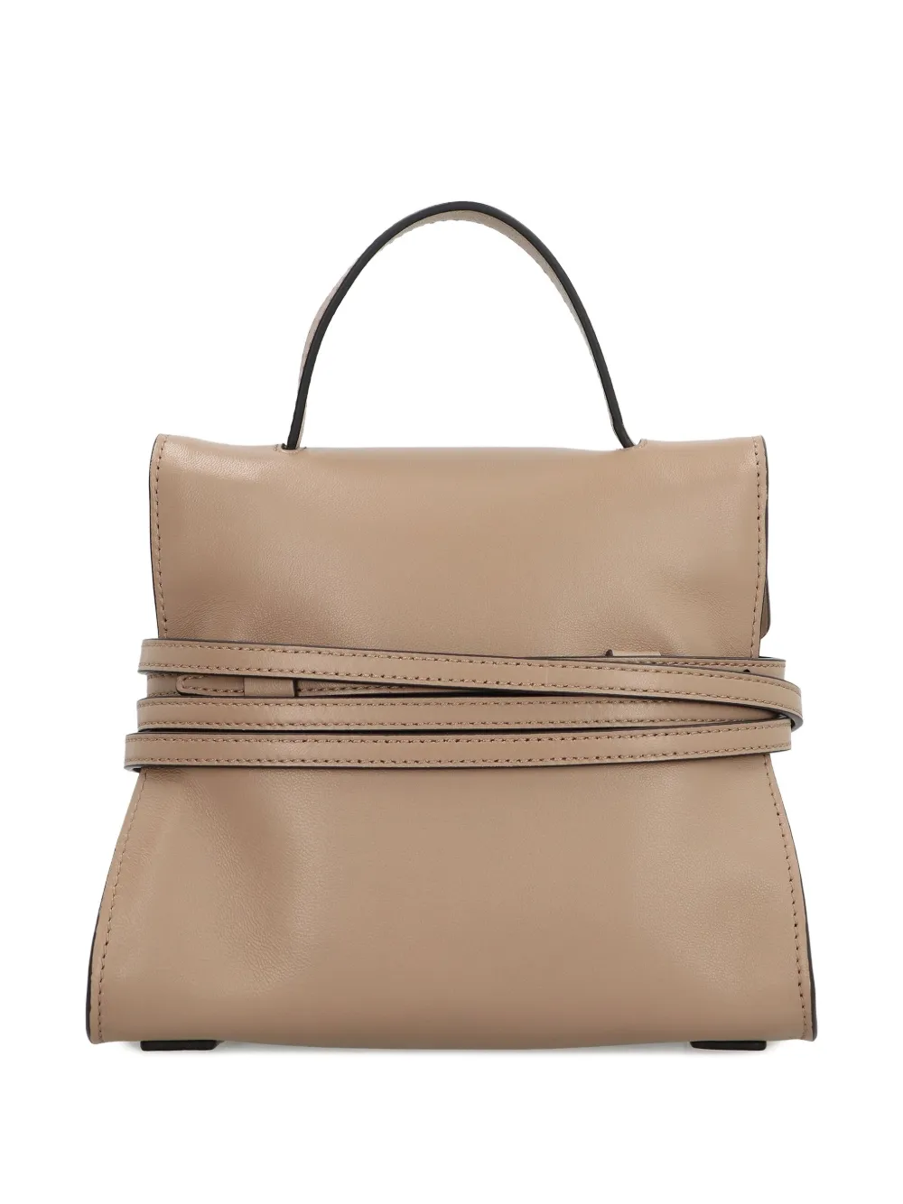 Moschino Knot Me leather mini bag Beige