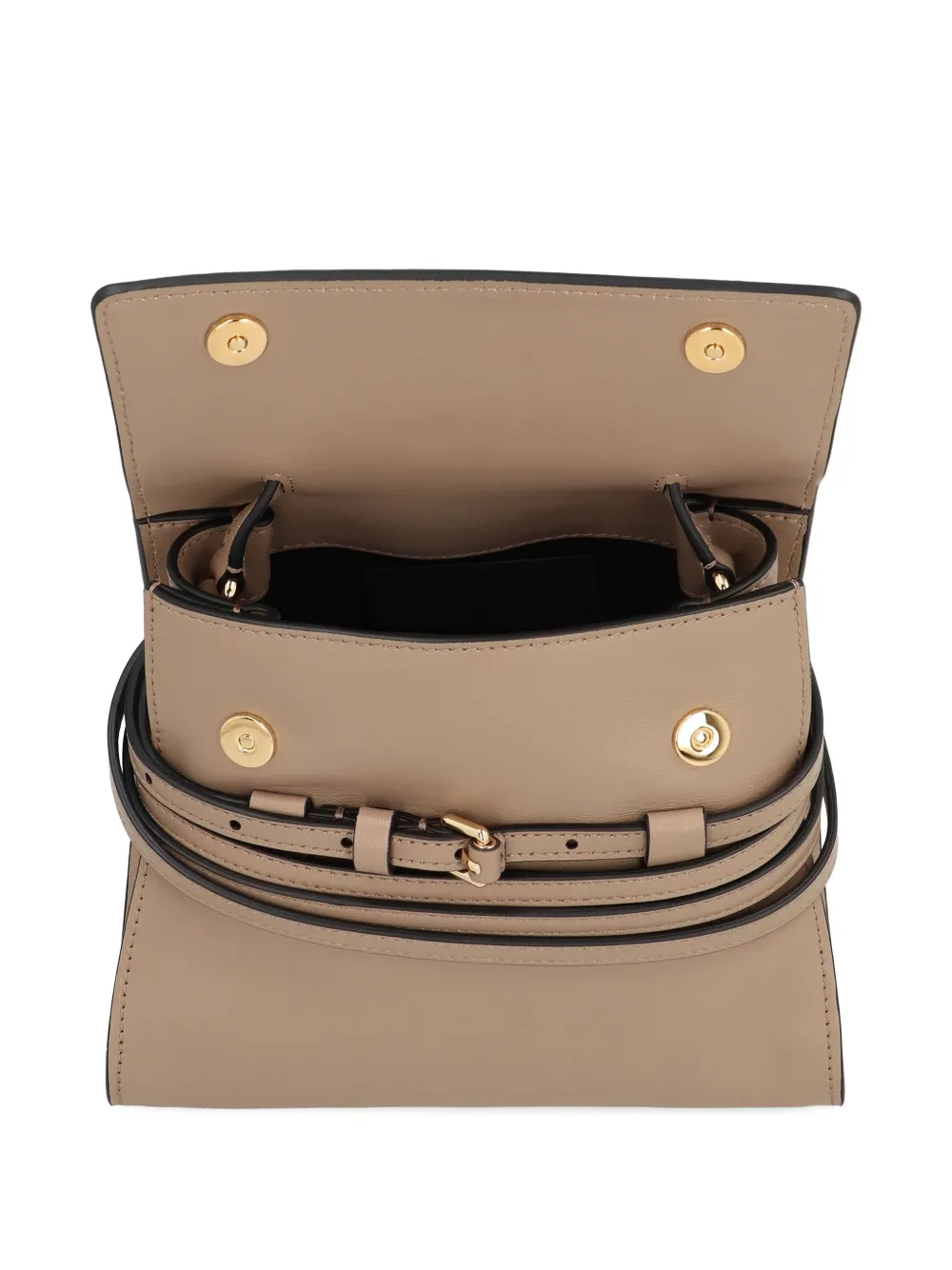 Moschino Knot Me leather mini bag Beige