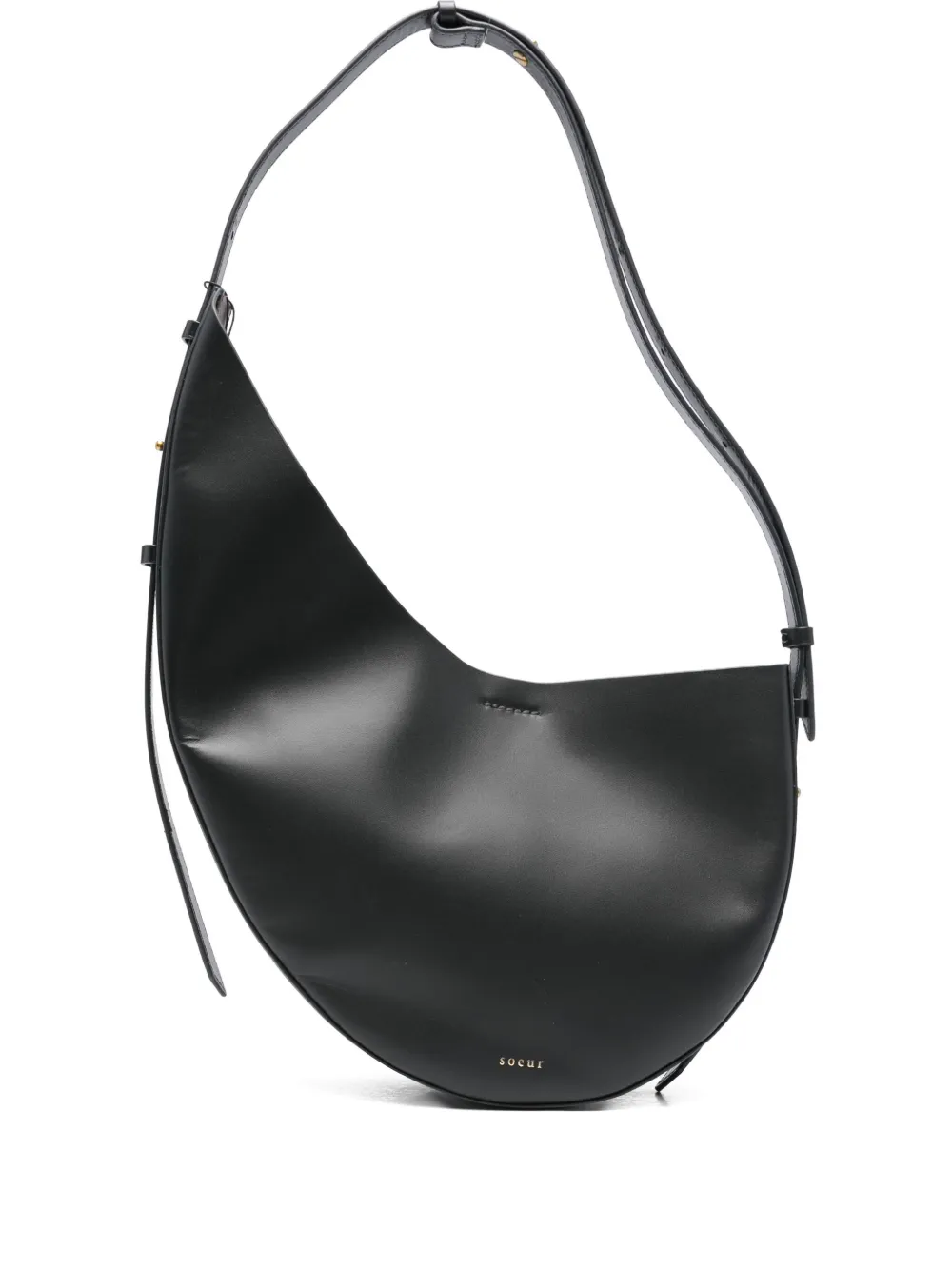 Soeur Small Winona Leather Shoulder Bag In Blue
