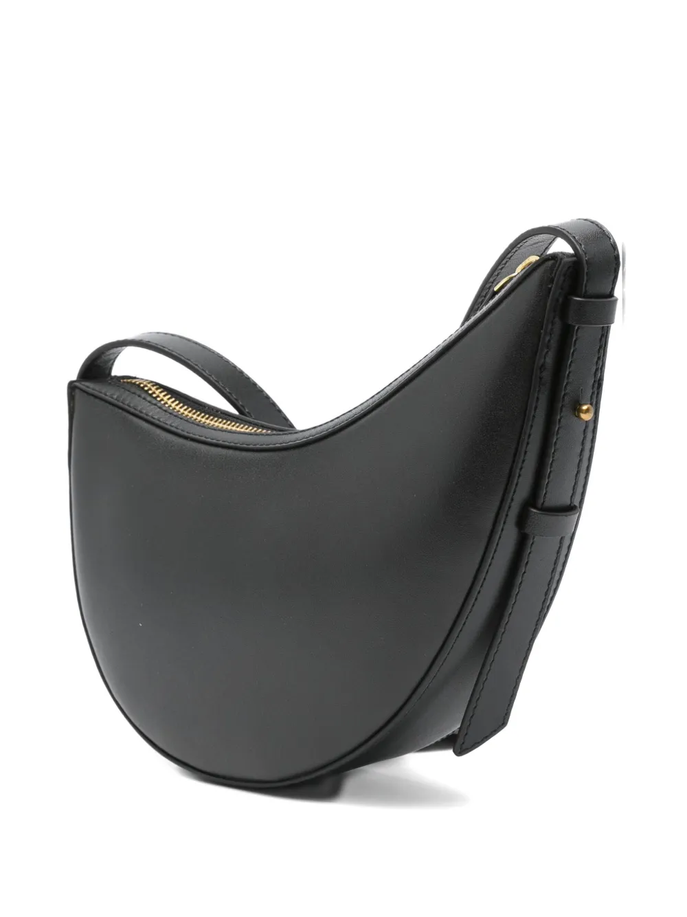 Soeur Zipper Shoulder Bag In Black