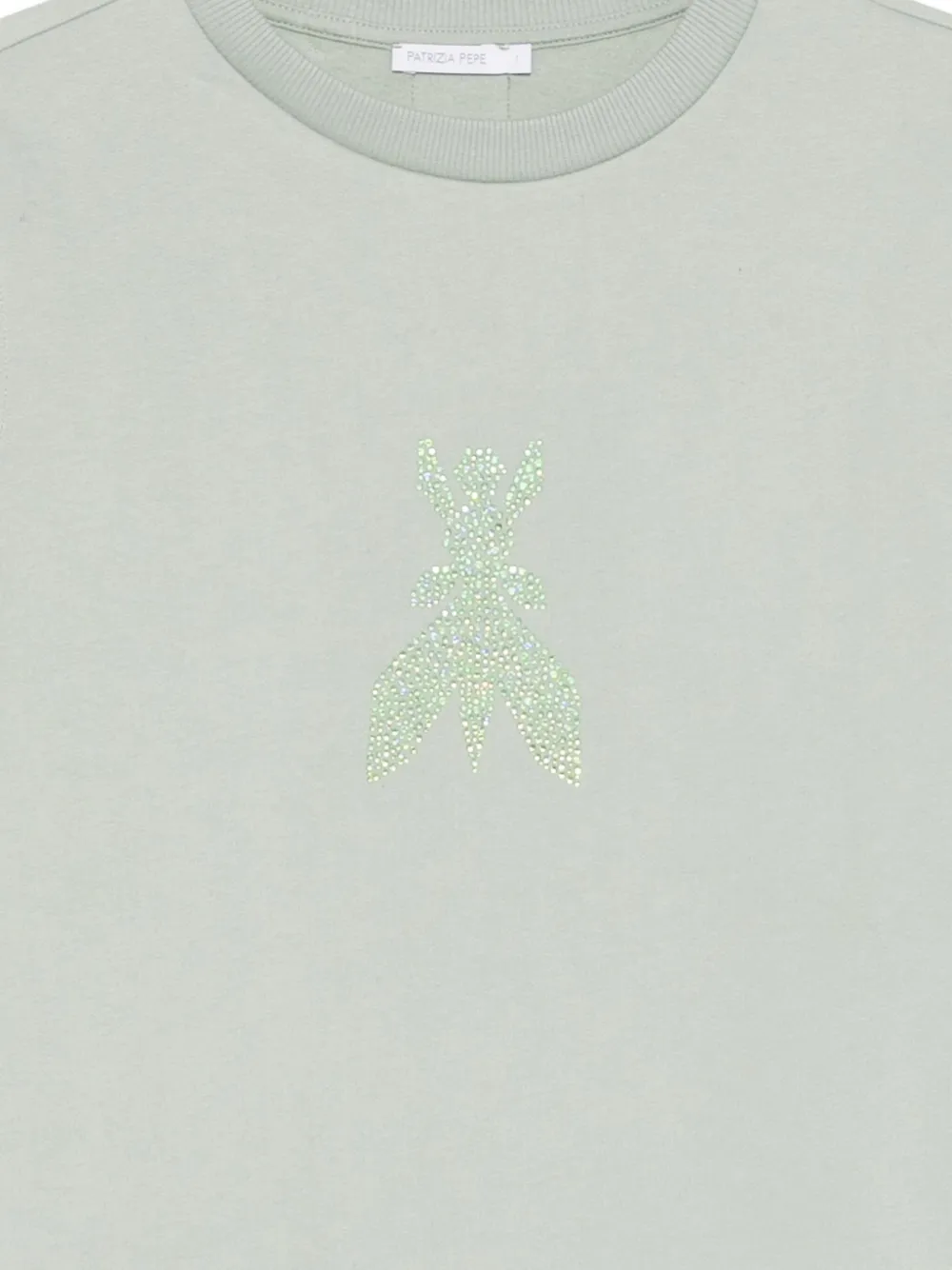 Patrizia Pepe Sweater met ronde hals Groen