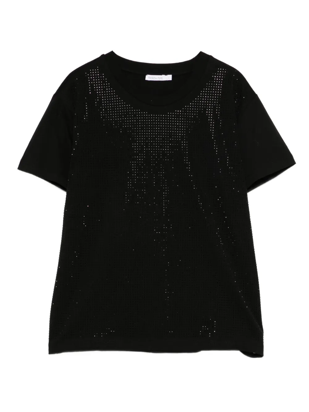Patrizia Pepe rhinestone-embellished T-shirt | Black | Image 1
