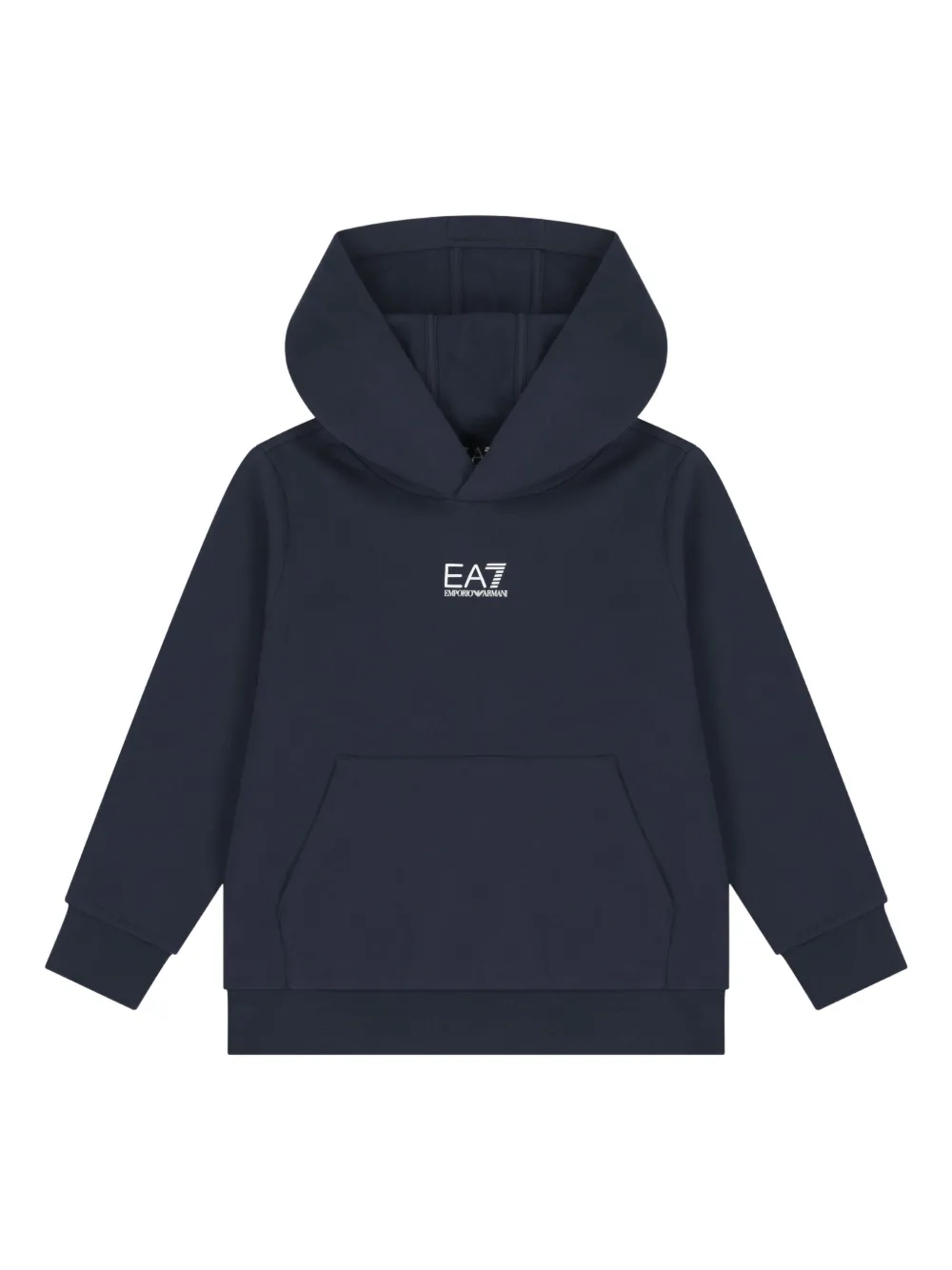Emporio Armani Kids logo-embroidered tracksuit Blauw