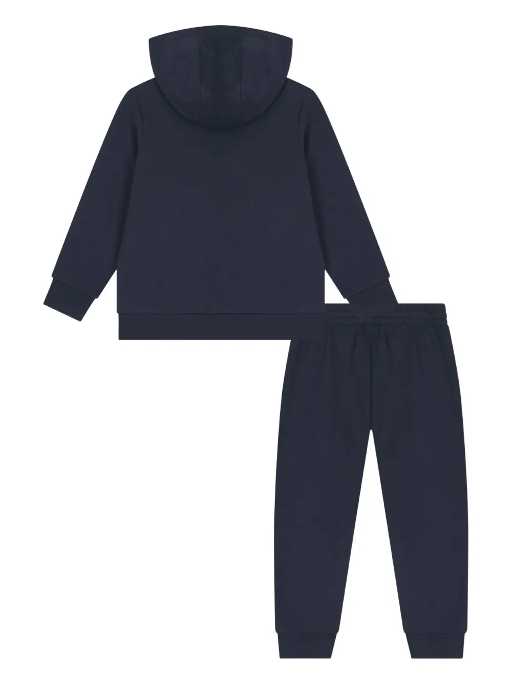 Emporio Armani Kids logo-embroidered tracksuit Blauw