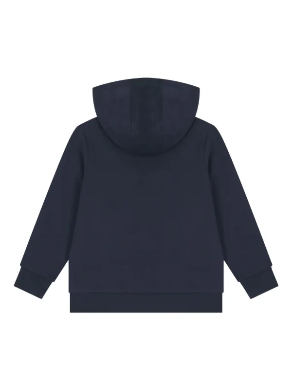 Emporio Armani Kids Tuta Sportiva Con Logo Ricamato Blu