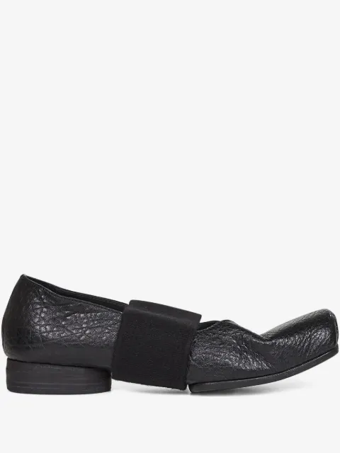 Uma Wang ballerines en cuir à bande élastiquée