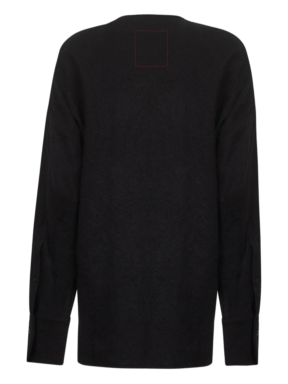 Uma Wang ruffle wool sweaters Zwart