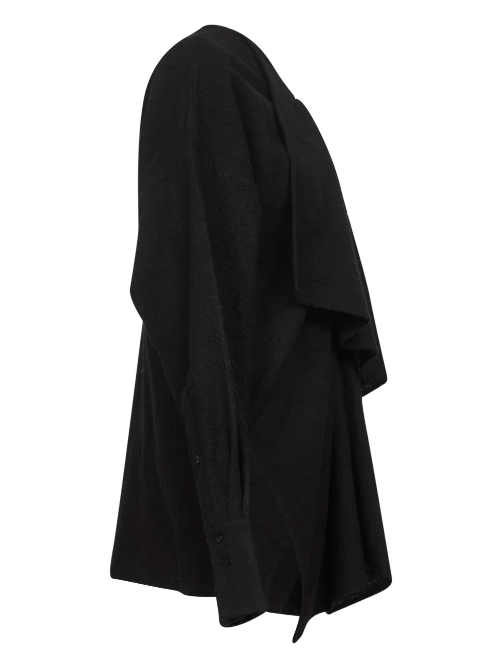 Uma Wang ruffle wool sweaters Zwart