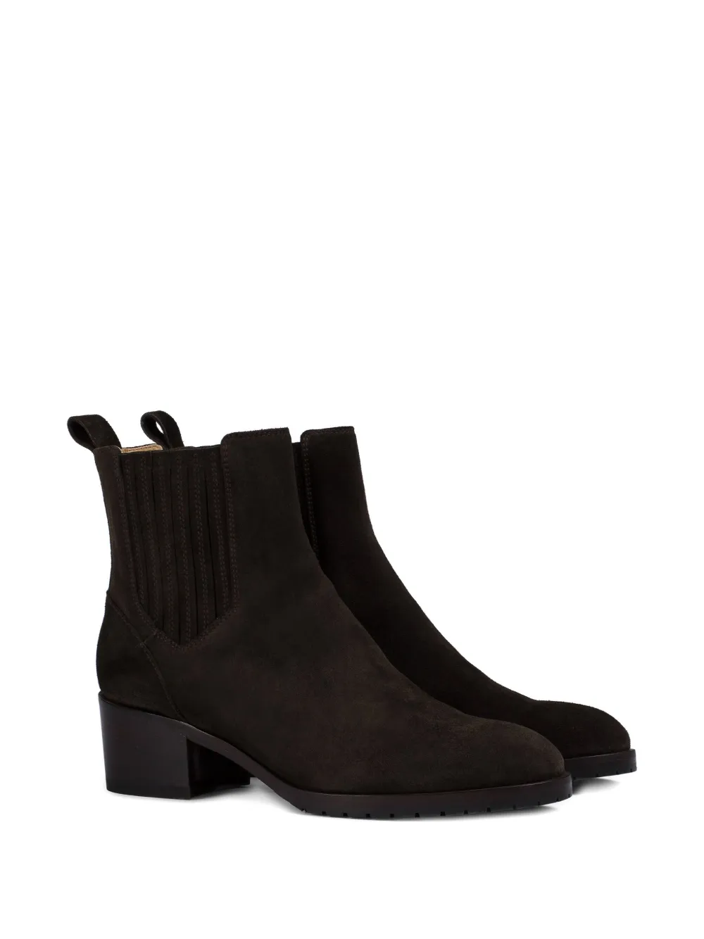 Doucal's Elastic-panel Suede Boots In Brown
