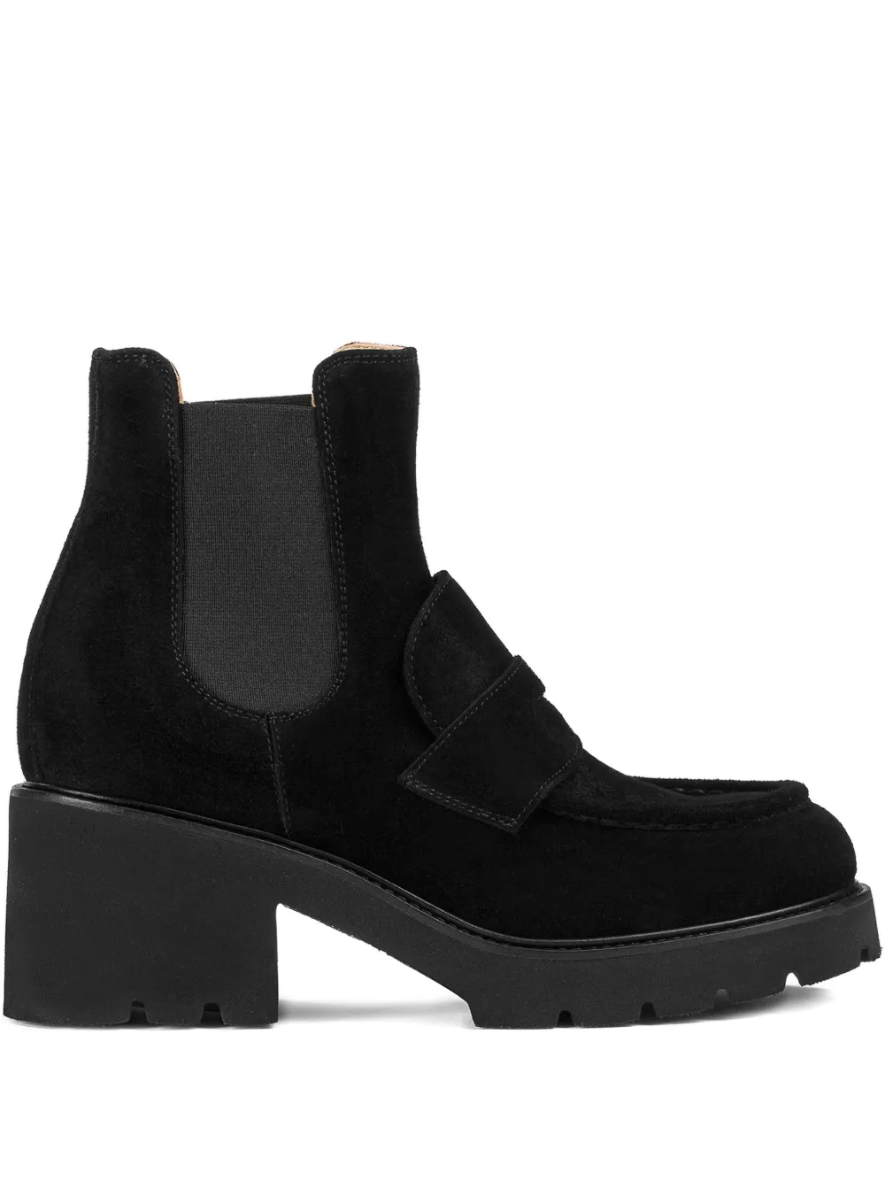 Doucal's Elastic-panel Ankle Boots In Black