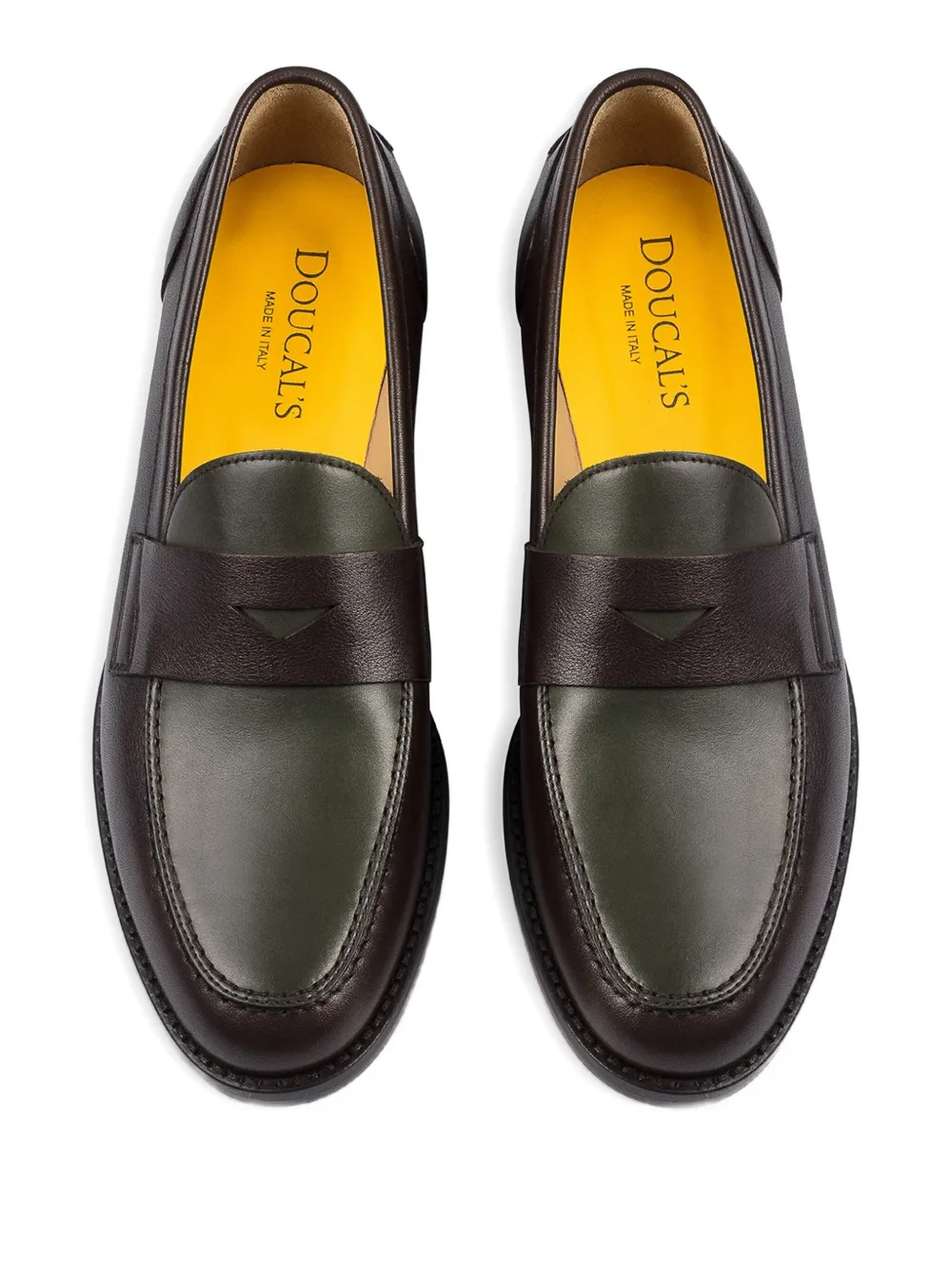 Doucal's Leren loafers Bruin