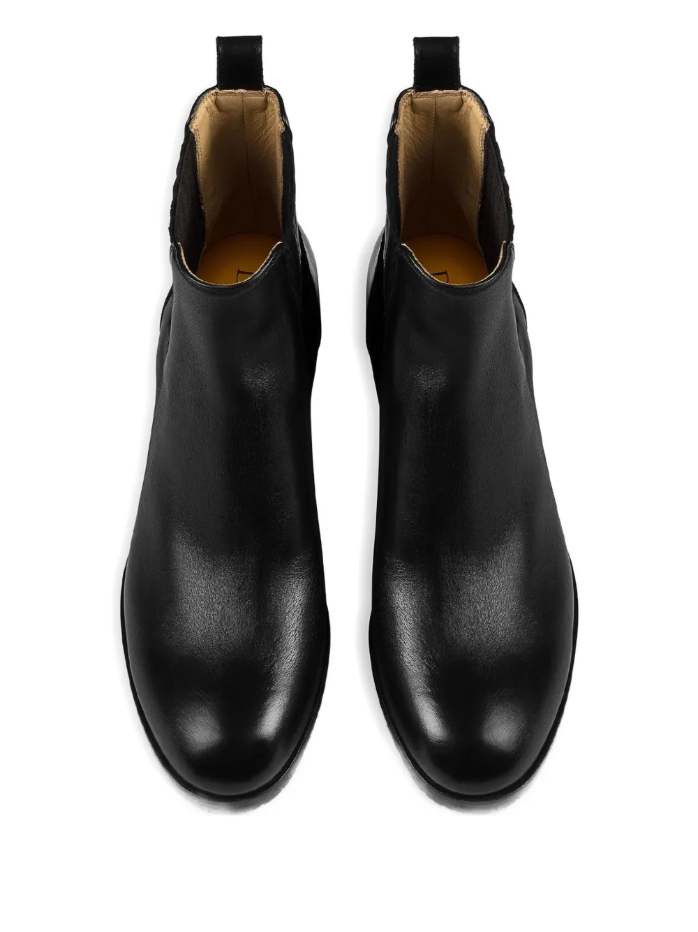Doucal's Block-heel Leather Chelsea Boots In Black