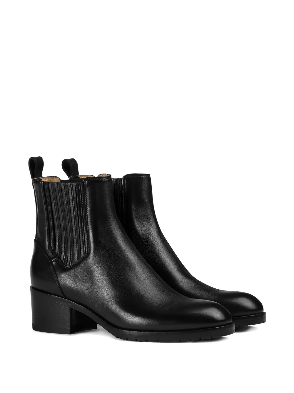 Doucal's Block-heel Leather Chelsea Boots In Black