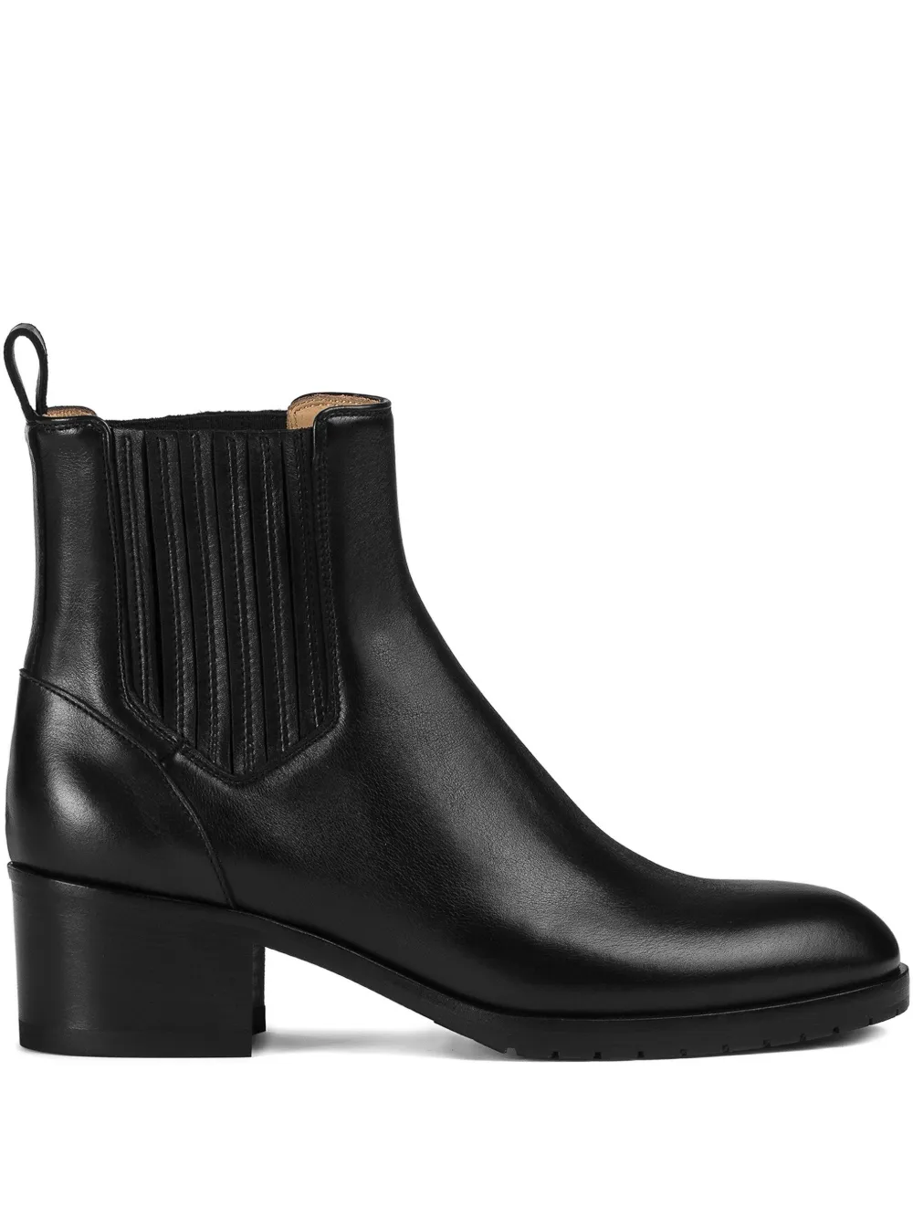 Doucal's Block-heel Leather Chelsea Boots In Black