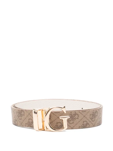 GUESS USA logo-plaque leather belt