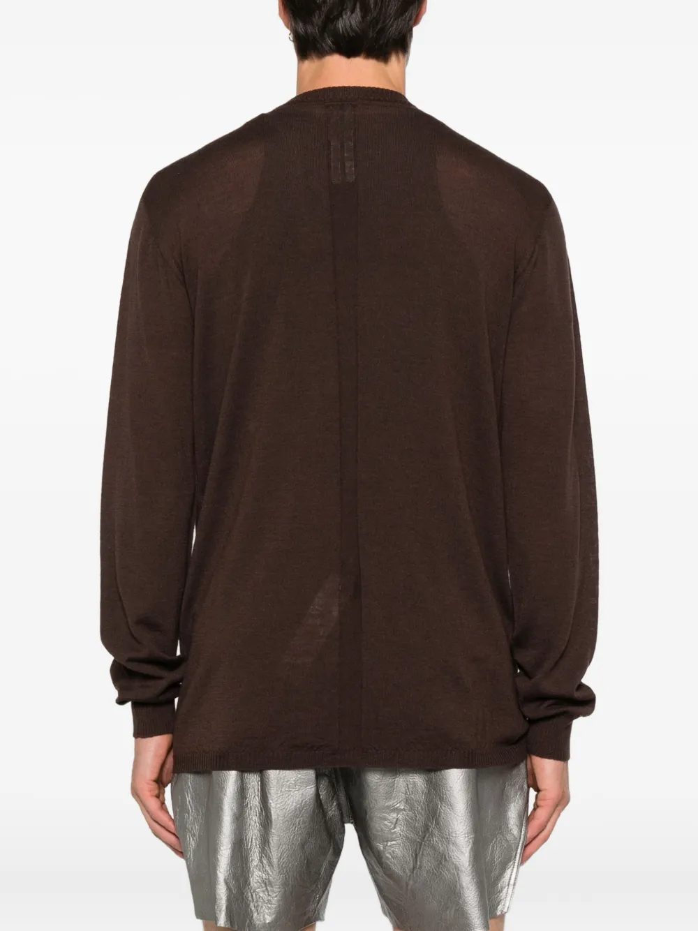 Rick Owens Wollen trui met ronde hals Bruin