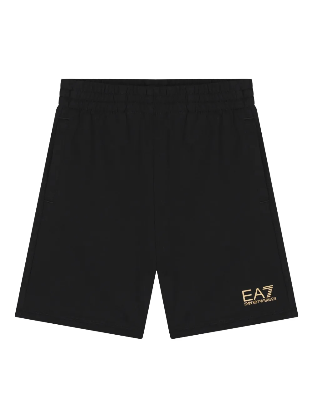 Emporio Ar i Kids logo-embellished shorts Zwart