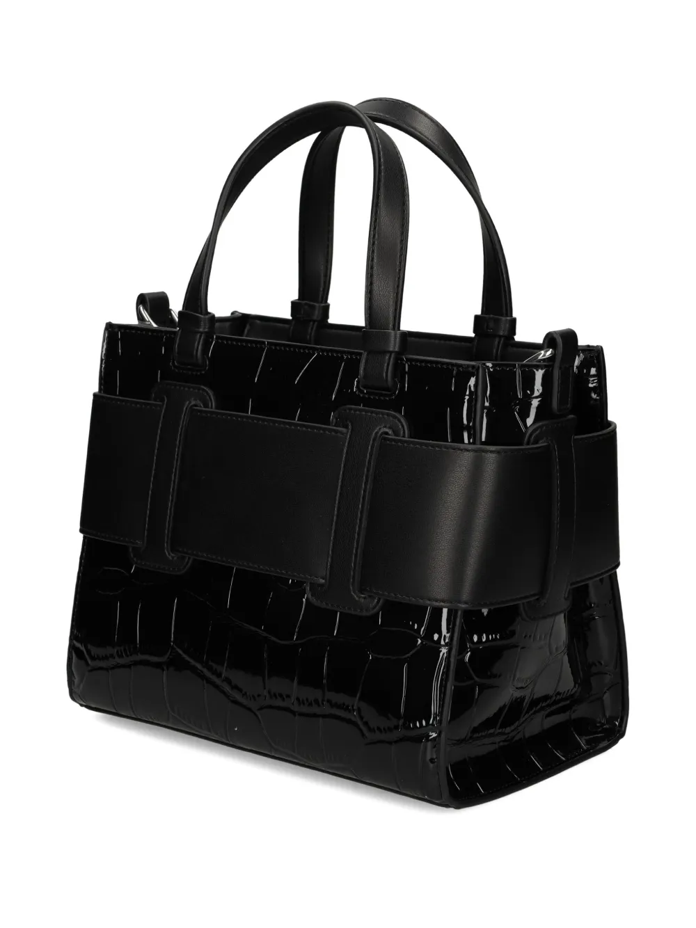 Armani Exchange small buckle-detail tote bag Zwart
