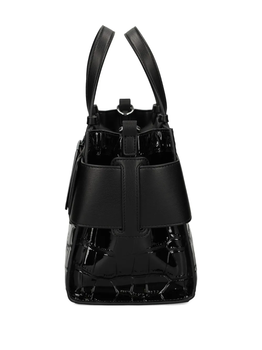 Armani Exchange small buckle-detail tote bag Zwart