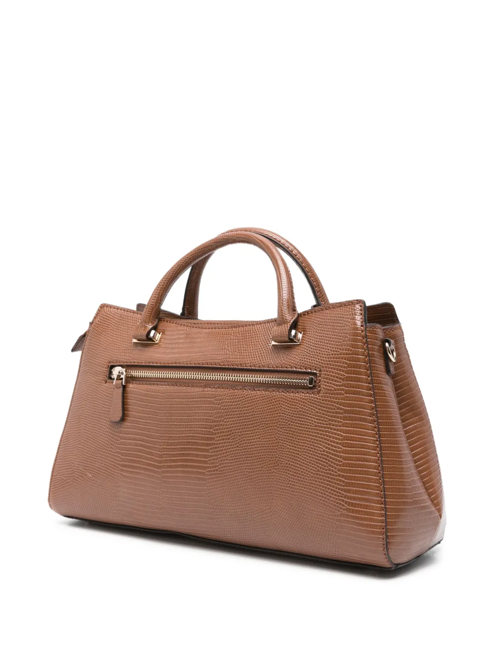 GUESS USA logo-plaque snakeskin-effect shoulder bag | Image 2