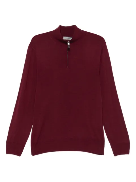 Canali pull à fermeture zippée et col montant